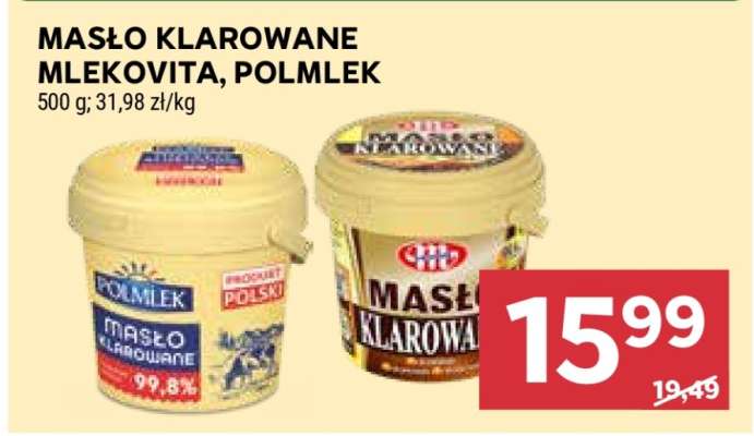 Masło klarowane Mlekovita, Polmlek
