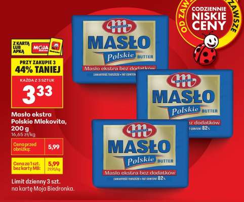 Masło Ekstra Polskie Mlekovita , 200 g