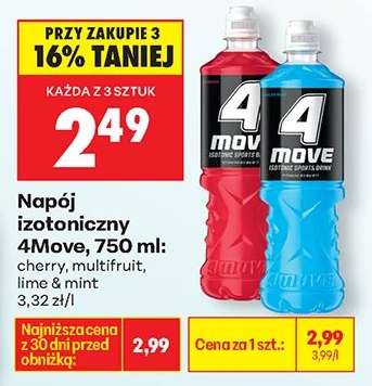 Napój izotoniczny 4Move, 750 ml