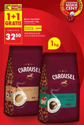 Kawa ziarnista Carousel, 1 kg: classic, crema