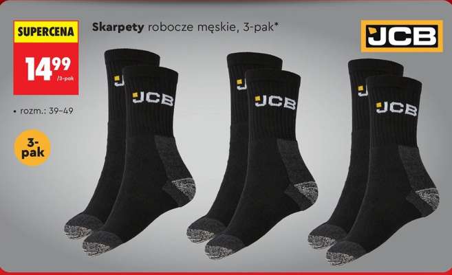 Skarpety robocze męskie, 3-pak