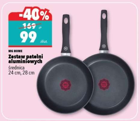 Zestaw patelni aluminiowych