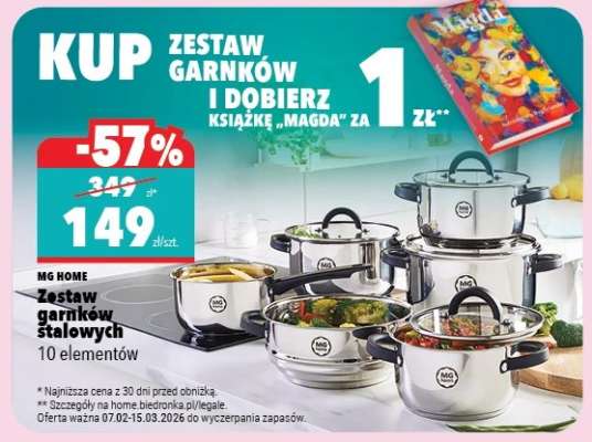 Zestaw garnków stalowych