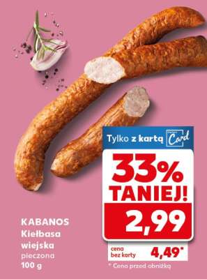 KABANOS Kiełbasa wiejska pieczona 100 g