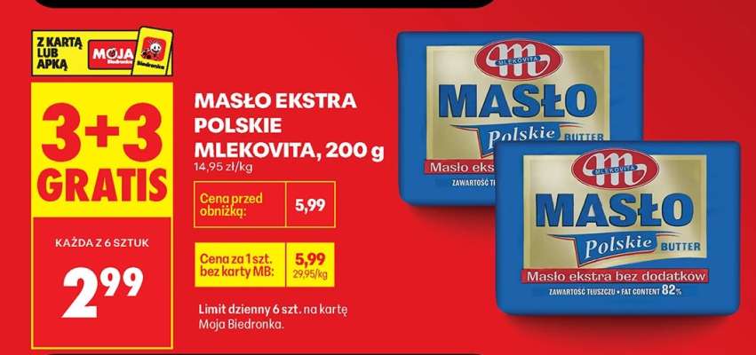 Masło Ekstra Polskie Mlekovita , 200 g