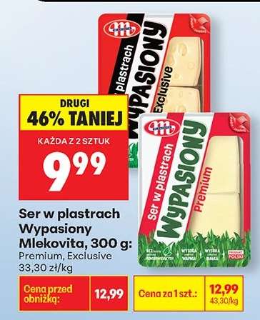 Ser w plastrach Wypasiony Mlekovita, 300 g