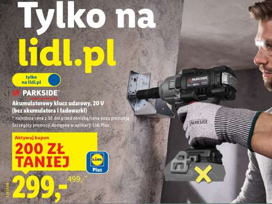 Akumulatorowy klucz udarowy 20 V