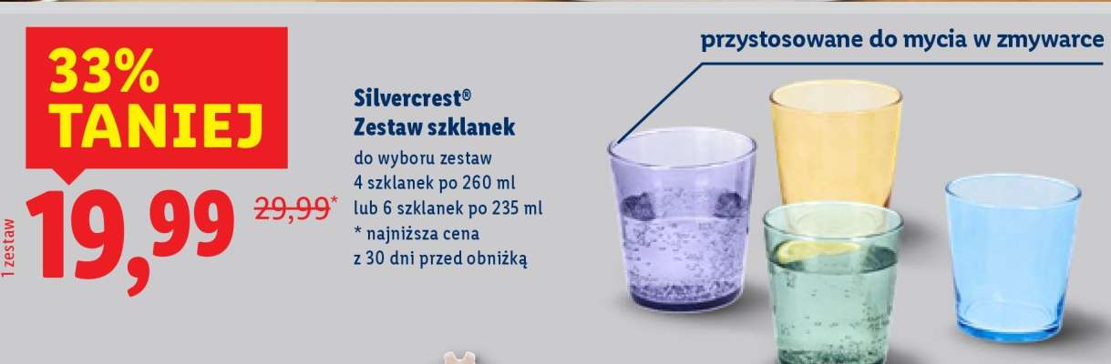 Silvercrest Zestaw szklanek