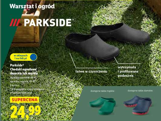 Parkside Chodaki ogrodowe damskie lub męskie