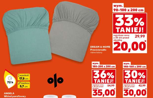 DREAM & HOME Prześcieradło różne kolory