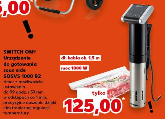 SWITCH ON Urządzenie do gotowania sous vide SOSVS 1000 B2
