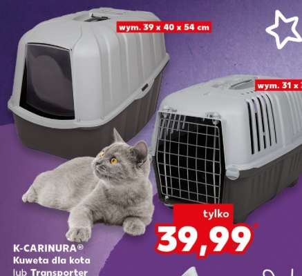 K-CARINURA® Kuweta dla kota lub Transporter