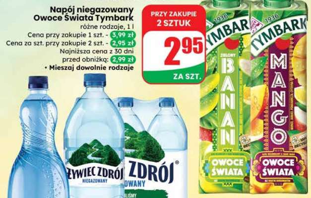 Napój niegazowany Owoce Świata Tymbark