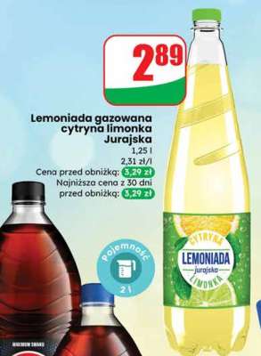Lemoniada gazowana cytryna limonka Jurajska