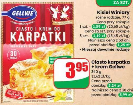 Ciasto karpatka + krem Gellwe