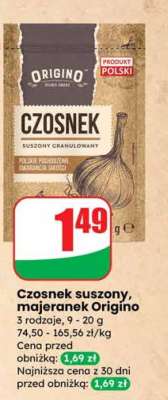 Czosnek suszony, majeranek Origino