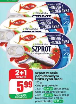 Szprot w sosie pomidorowym Dzika Ryba Graal