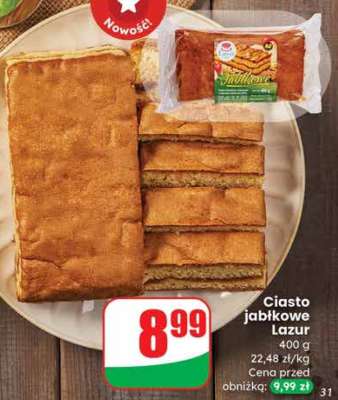 Ciasto jabłkowe Lazur