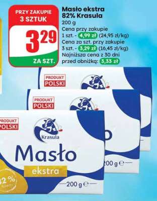Masło ekstra 82% Krasula