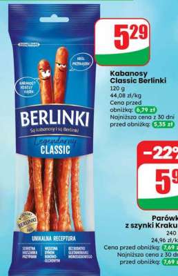 Kabanosy Classic Berlinki