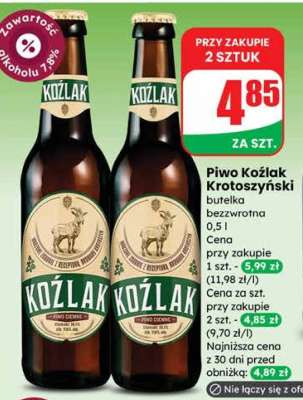 Piwo Koźlak Krotoszyński