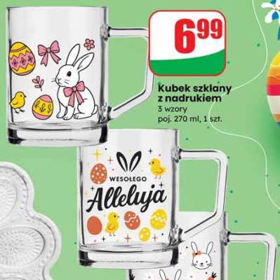 Kubek szklany z nadrukiem