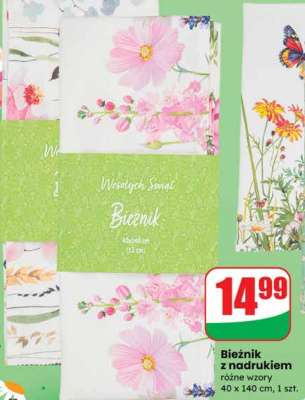 Bieżnik z nadrukiem