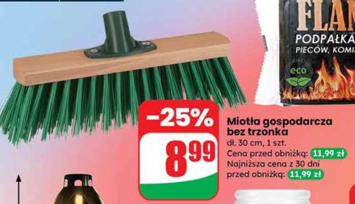 Miotła gospodarcza bez trzonka