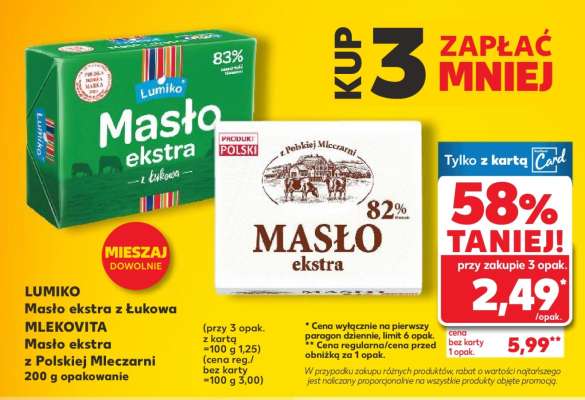 MLEKOVITA Masło ekstra z Polskiej Mleczarni