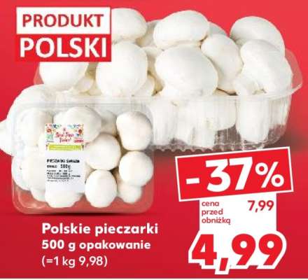 Polskie pieczarki 500 g opakowanie