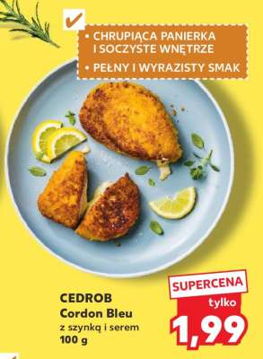 CEDROB Cordon Bleu z szynką i serem 100 g