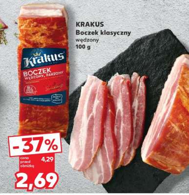 KRAKUS Boczek klasyczny wędzony 100 g