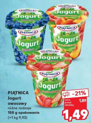 PIĄTNICA Jogurt owocowy