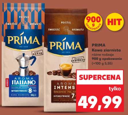 PRIMA Kawa ziarnista różne rodzaje