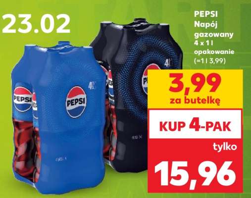 PEPSI Napój gazowany 4 x 1l opakowanie
