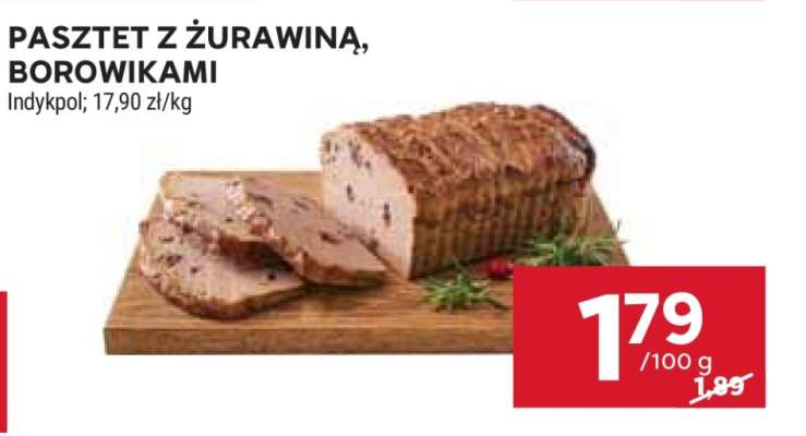 Pasztet z żurawiną, borowikami