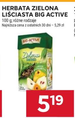 Herbata zielona liściasta Big Active