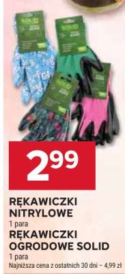 RĘKAWICZKI NITRYLOWE / RĘKAWICZKI OGRODOWE SOLID