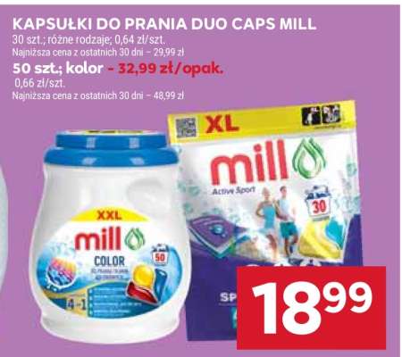 Kapsułki do prania Duo Caps Mill