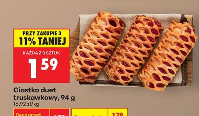 Ciastko duet truskawkowy 94 g