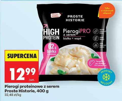 Pierogi proteinowe z serem Proste Historie, 400 g