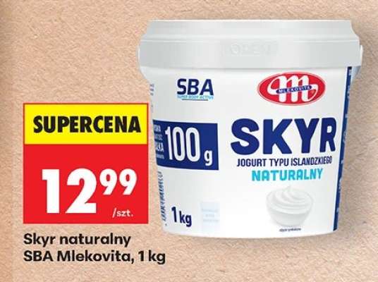 Skyr naturalny SBA Mlekovita, 1 kg
