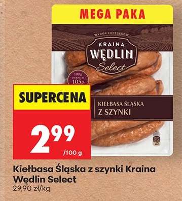 Kiełbasa śląska z szynki Kraina Wędlin Select