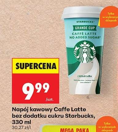 Napój kawowy Caffe Latte bez dodatku cukru Starbucks, 330 ml