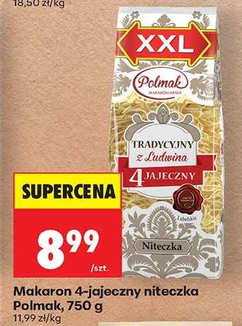 Makaron 4-jajeczny niteczka Polmak, 750 g