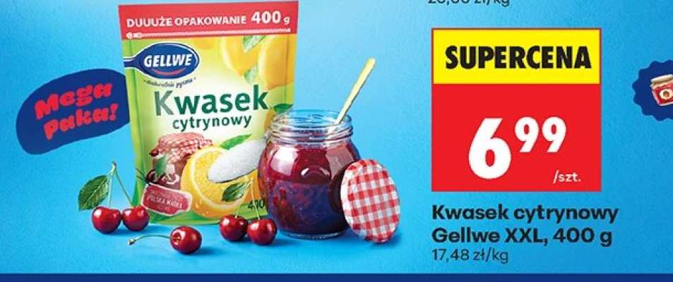 Kwasek cytrynowy Gellwe XXL, 400 g