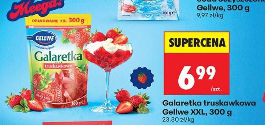 Galaretka truskawkowa Gellwe XXL, 300 g