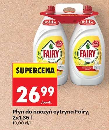Płyn do naczyń cytryna Fairy, 2x1,35 l
