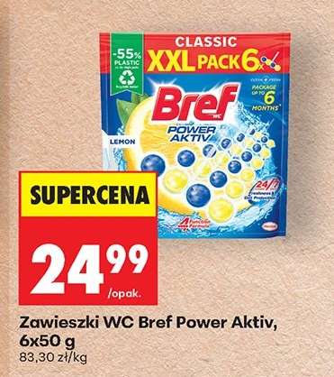 Zawieszki WC Bref Power Aktiv, 6x50 g