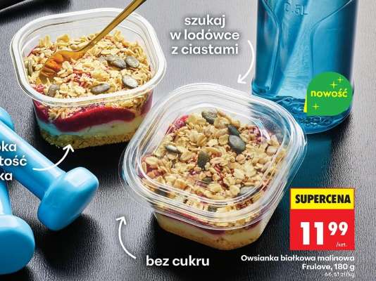 Owsianka białkowa malinowa Frużel, 180 g